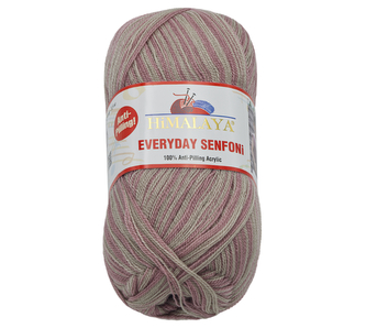 Příze HiMALAYA EVERYDAY SENFONi - fialová, béžová - 100g / 196 m