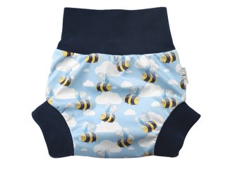 Natahovací svrchní kalhotky PUL - Vosáci v letu__VELIKOST:S (4-7kg)