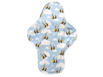 XL vložka (PUL) - Vosáci v letu, sv. modrý velur (kojenecký plyš)