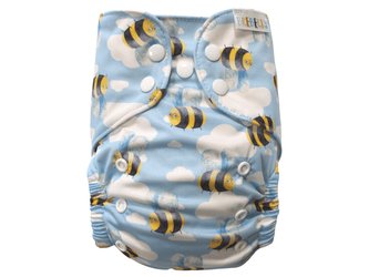 BIO Bambusová kapsová plenka (M) - Vosáci v letu PAT