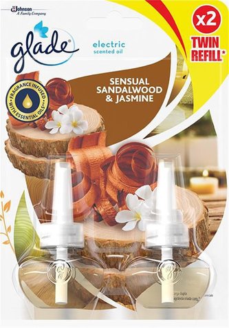 Glade Electric Sensual Sandalwood & Jasmine náhradní náplň do elektrického osvěžovače 2 x 20ml