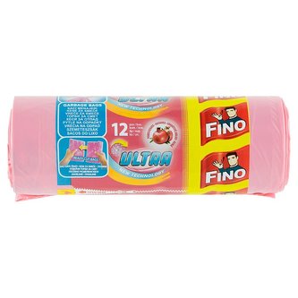 Fino Ultra Aromatic pytle na odpadky s vůní granátového jablka růžové 35 l 12 ks