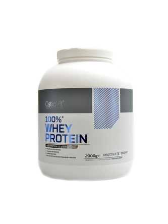 Ostrovit - 100% Whey protein 2000 g - jahodový krém