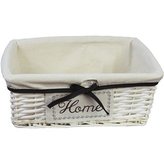 Zásuvka bílá s  látkou velká