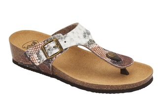 Scholl GANDIA BIOPRINT - dámské zdravotní pantofle Velikost: 42