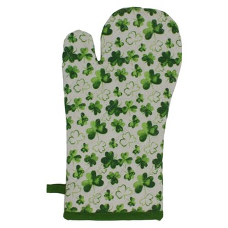 HOME ELEMENTS Kuchyňská chňapka s magnetem 18*32 cm, Čtyřlístek