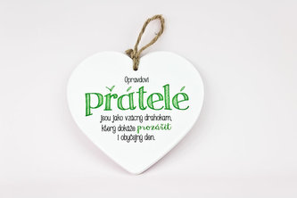 Keramické srdce Přátelé