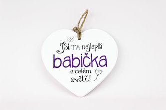 Keramické srdce Babička