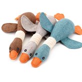 Reedog Plush Duck, plyšová pískací hračka, 32 cm-hnědá