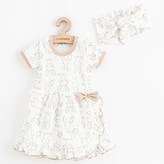 Kojenecké bavlněné šatičky s čelenkou New Baby Rabbit friends - velikost 68 (4-6m)