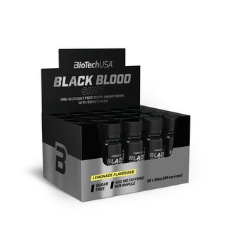 BioTech Black Blood Shot 20 x 60 ml lemonade (limonáda)