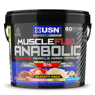 USN Muscle Fuel 5300 g čokoláda , jahoda , vanilka a sušenka