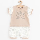 Kojenecký letní bavlněný overal New Baby Rabbit friends - velikost 62 (3-6m)