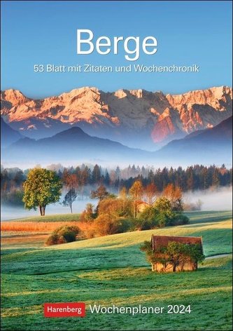 Berge Wochenplaner 2024