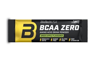 BioTech BCAA Zero 9 g green apple (zelené jablko)