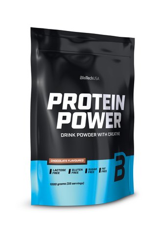 BioTech Protein Power 1000 g chocolate (čokoláda)
