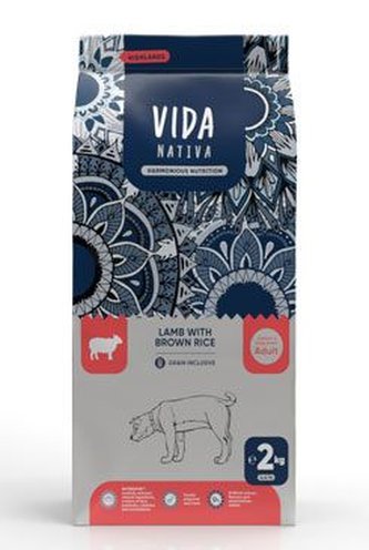 Kraftia VIDA NATIVA DOG Adult S Lamb & Rice 2kg