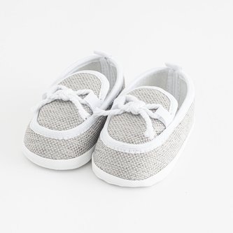 Kojenecké mokasíny-capáčky New Baby šedá 3-6 m - velikost 3-6 m