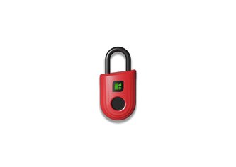 Igloohome Padlock Lite - chytrý visací zámek, otisk prstu, červená Igloohome Padlock Lite - chytrý visací zámek, otisk prstu, červená