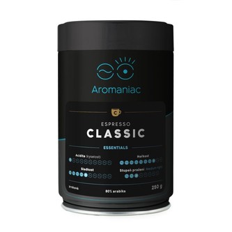 Káva Aromaniac Espresso Classic - mletá, dóza, 250 g