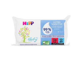 Hipp Babysanft Čisticí ubrousky Ultra Sensitive Wet Wipes 52 ks pro děti