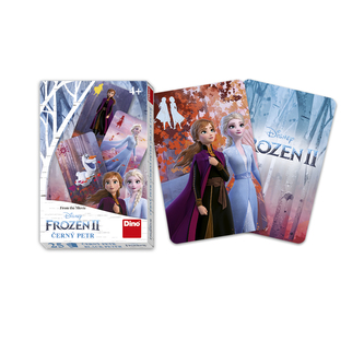 Černý Petr společenská hra Ledové království II/Frozen II v krabičce 6x9x1cm