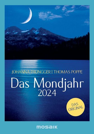 Das Mondjahr 2024 - s/w Taschenkalender