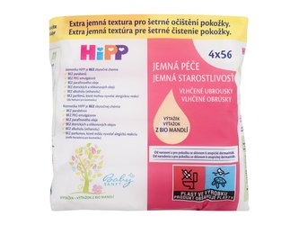 Hipp Babysanft Čisticí ubrousky Gentle Caring Wet Wipes 4x56 ks pro děti