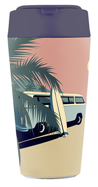 Bioloco Ekologický cestovní hrnek deluxe The bay 420ml