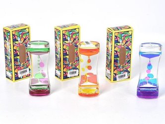 Klepsydra z płynnym żelem 14x5x3cm MIX 1 kus