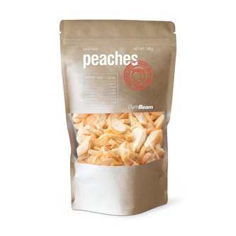 Lyofilizované broskve – GymBeam - 100 g