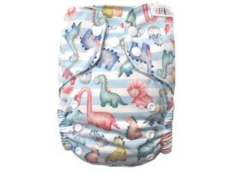 BIO Bambusová kapsová plenka (M) - Dinosauři z druhohor PAT