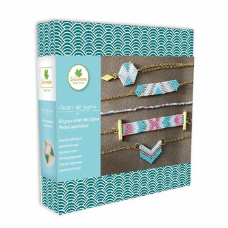 Výroba šperků - Šperky z japonských korálků modré