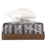 Svíčky adventní, sada 4ks, stříbrná barva. Cena za 1 sadu.