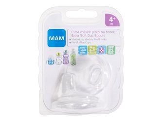 MAM Teat Savička Extra Soft Cup Spouts 2 ks 4m+ pro děti