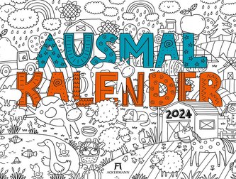 Ausmalkalender im Großformat 2024