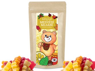 LIPOO HŘEJIVÉ MEDVĚDÍ MLSÁNÍ,  mix čajoví medvídci, 250g