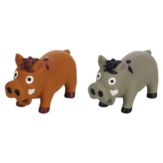 Latexová pískací hračka divočák Flamingo-Šedá Latexová pískací hračka divočák Flamingo-Šedá