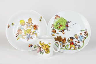 Thun Dětská porcelánová souprava Helena Zmatlíková - Alenka v řídi divů