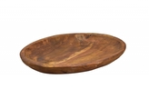 Oválný dřevěný talíř Teak 35x25x3,5 cm
