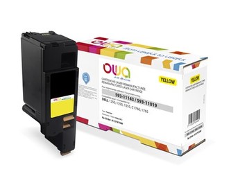 OWA Armor toner pro DELL 1250, 1350, 1355, C1760, C1765, 1400   Stran, 593-11143, žlutá/yellow