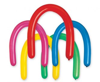 Modelovací balonky profesionální široké - 100 ks - mix barev