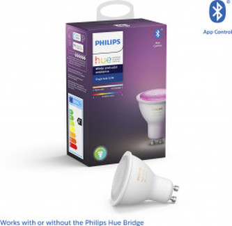 Hue Bluetooth LED žárovka GU10 6,5W 250lm 2200-2700K, 16 mil.barev Hue Bluetooth LED žárovka GU10 6,5W 250lm 2200-2700K, 16 mil.barev