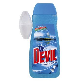 Dr. DEVIL WC gel s košíčkem 3in1 Aqua 400ml Dr. DEVIL WC gel s košíčkem 3in1 Aqua 400ml