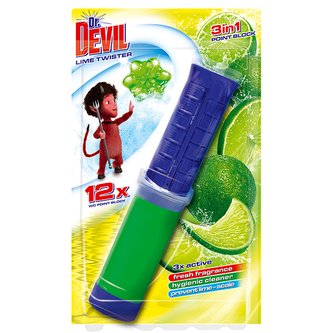 Dr. DEVIL WC point block 3in1 Lime twister 12 dávek 75ml Dr. DEVIL WC point block 3in1 Lime twister 12 dávek 75ml