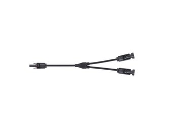 Konektor pro solární panely MC4 GETI rozbočovací 1x zdířka 2x konektor 30cm