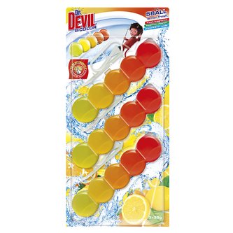 Dr. DEVIL BiCOLOR Lemon fresh WC závěs 3x35g Dr. DEVIL BiCOLOR Lemon fresh WC závěs 3x35g