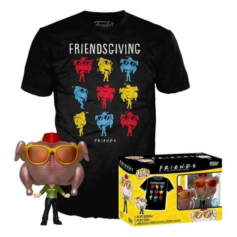 Funko POP! & Tee Box: Friends - Monica w/turkey L