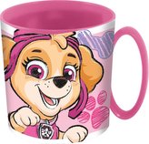 HRNEK PLASTOVÝ PAW PATROL 350 ML, RŮŽOVÁ