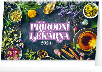 Kalendář 2024 stolní: Přírodní lékárna, 23,1 × 14,5 cm